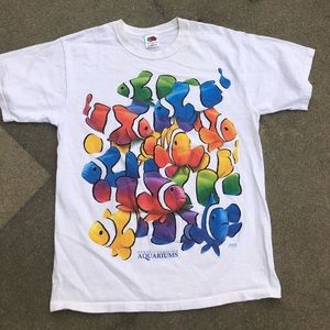 Vintage fish nature tee size M